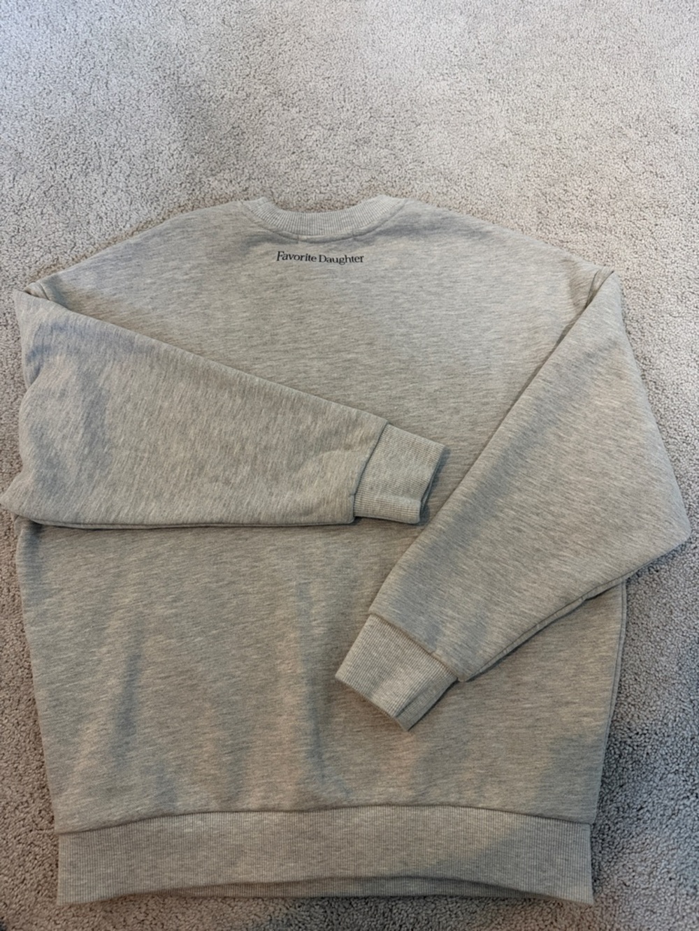 Favorite Daughter Gray Crewneck Sweatshirt with Black 'Go Sports' Graphic - Picture 3 of 4